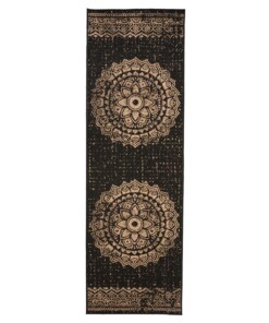Tappeto da balcone Boho - Coastal Hammock Nero/Beige - overzicht