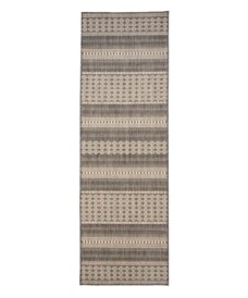 Tappeto da balcone - Coastal Sunset Grigio/Beige - overzicht, thumbnail