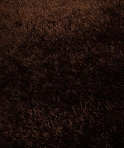 Tappeto quadrato a pelo lungo - Posh Velours Marrone scuro - close up