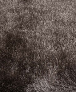 Tappeto rotondo a pelo lungo - Posh Velours Grigio - close up