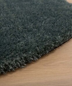 Tappeto rotondo a pelo lungo - Posh Velours Blu - close up
