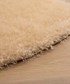 Tappeto rotondo a pelo lungo - Posh Velours Crema - close up