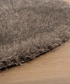 Tappeto rotondo a pelo lungo - Posh Velours Grigio - close up, thumbnail Tappeto rotondo a pelo lungo - Posh Velours Grigio - close up, thumbnail