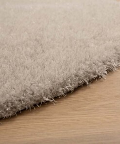Tappeto rotondo a pelo lungo - Posh Velours Grigio chiaro - close up