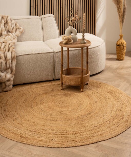 Tappeto rotondo in juta Boho &me - Naturale - sfeer