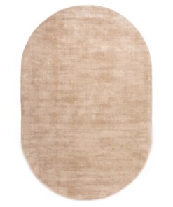 Tappeti ovali in viscosa - Glamour Beige - overzicht