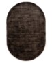 Tappeti ovali in viscosa - Glamour Marrone scuro - overzicht, thumbnail
