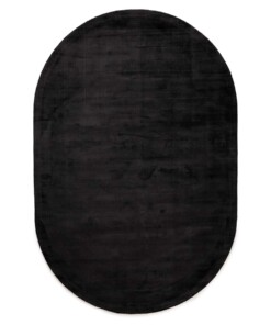 Tappeti ovali in viscosa - Glamour Nero - overzicht