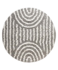 Tappeto stile scandinavo rotondo - Cozy Arch Grigio chiaro - overzicht, thumbnail