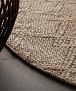 Tappeto da esterno rotondo - Var Beige - sfeer