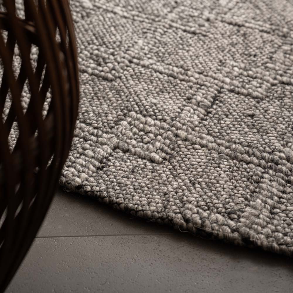 Tappeto da esterno rotondo - Var Grigio - close up Tappeto da esterno rotondo - Var Grigio - close up