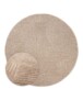 Tappeto stile scandinavo rotondo - Contour Bend Beige - overzicht, thumbnail