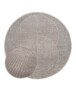 Tappeto stile scandinavo rotondo - Contour Circle Grigio - overzicht, thumbnail