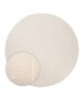 Tappeto stile scandinavo rotondo - Contour Edge Crema - overzicht, thumbnail