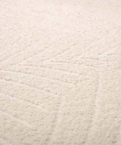 Tappeto stile scandinavo - Contour Leaf Crema - close up