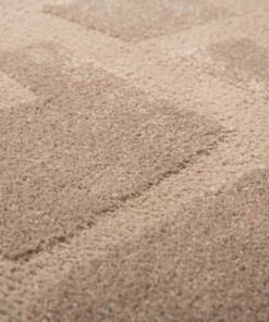Tappeto stile scandinavo rotondo - Contour Stone Beige - close up