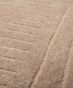 Tappeto stile scandinavo - Contour Edge Beige - close up