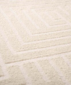 Tappeto stile scandinavo rotondo - Contour Gem Crema - close up