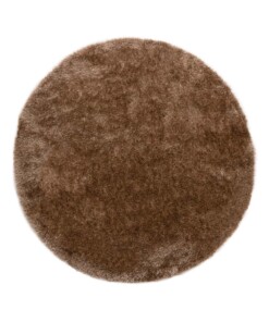 Tappeto rotondo a pelo lungo - Posh Velours Marrone - overzicht
