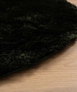 Tappeto rotondo Shaggy - Spark Verde Smeraldo - close up, thumbnail Tappeto rotondo Shaggy - Spark Verde Smeraldo - close up, thumbnail