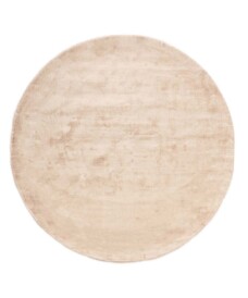 Tappeto rotondo in viscosa - Glamour Beige - overzicht, thumbnail