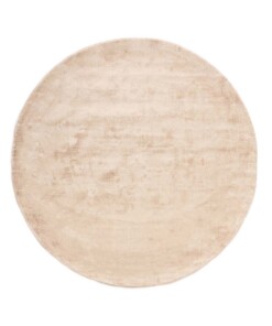 Tappeto rotondo in viscosa - Glamour Beige - overzicht