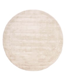 Tappeto rotondo in viscosa - Glamour Crema - overzicht, thumbnail