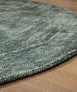 Tappeti ovali in viscosa - Glamour Petrolio - close up, thumbnail Tappeti ovali in viscosa - Glamour Petrolio - close up, thumbnail