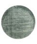Tappeto rotondo in viscosa - Glamour Petrolio - overzicht, thumbnail