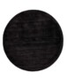 Tappeto rotondo in viscosa - Glamour Nero - overzicht, thumbnail