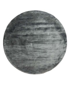 Tappeto rotondo in viscosa - Pearl Blu scuro - overzicht
