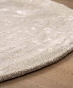 Tappeti ovali in viscosa - Pearl Crema - close up, thumbnail Tappeti ovali in viscosa - Pearl Crema - close up, thumbnail