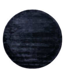Tappeto rotondo in viscosa - Pearl Blu marino - overzicht, thumbnail