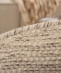 Tappeto rotondo in lana Ulstein - Bianco/Grigio - close up, thumbnail Tappeto rotondo in lana Ulstein - Bianco/Grigio - close up, thumbnail