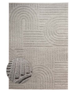 Tappeto stile scandinavo - Arc Bend Grigio chiaro - overzicht