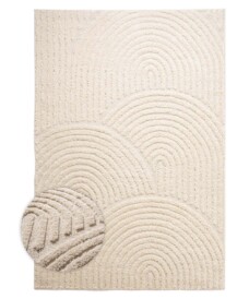 Tappeto stile scandinavo - Arc Curve Crema - overzicht, thumbnail