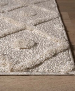 Tappeto stile scandinavo - Arc Diamond Crema - close up, thumbnail