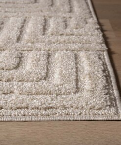 Tappeto stile scandinavo - Arc Shade Crema - close up, thumbnail