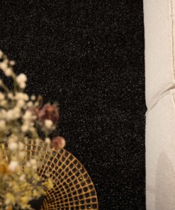 Tappeto rotondo a pelo lungo Shaggy Trend - Antracite - close up, thumbnail