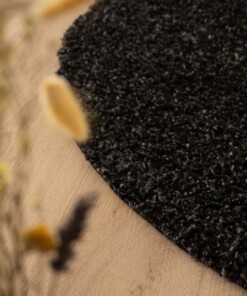 Tappeto rotondo a pelo lungo Shaggy Trend - Antracite - close up, thumbnail