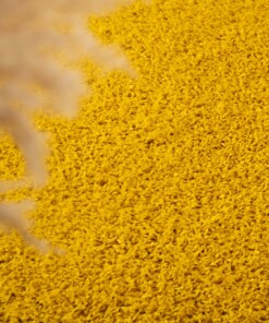 Tappeto a pelo lungo Shaggy Trend - Giallo - close up, thumbnail
