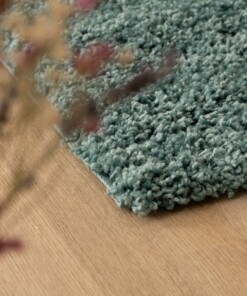 Tappeto a pelo lungo Shaggy Trend - Azzurro - close up, thumbnail