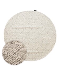 Tappeto da esterno rotondo - Var Bianco - overzicht, thumbnail