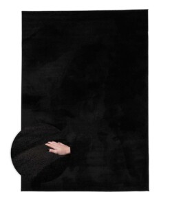 Tappeto in velluto - Flair Nero - overzicht