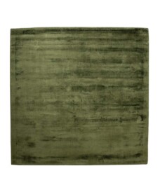 Tappeto quadrato in viscosa - Glamour Verde - overzicht, thumbnail