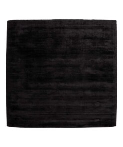 Tappeto quadrato in viscosa - Glamour Nero - overzicht