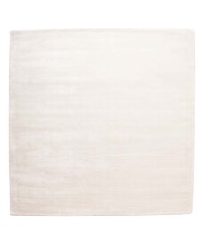 Tappeto quadrato in viscosa - Pearl Bianco - overzicht, thumbnail