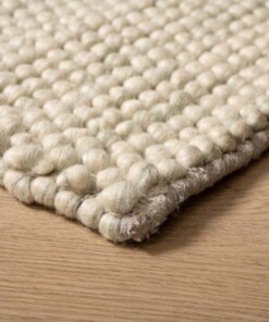 Tappeto in lana - Fjell Verde menta - close up