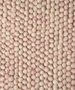 Tappeto in lana - Fjell Crema/Rosa - close up