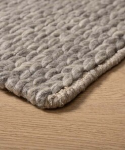 Tappeto in lana - Hyssing Grigio chiaro - close up